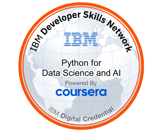 Python for Data Science and AI certificate